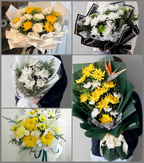 山东青岛平度市崔家集镇昌许屯村白事花束代送